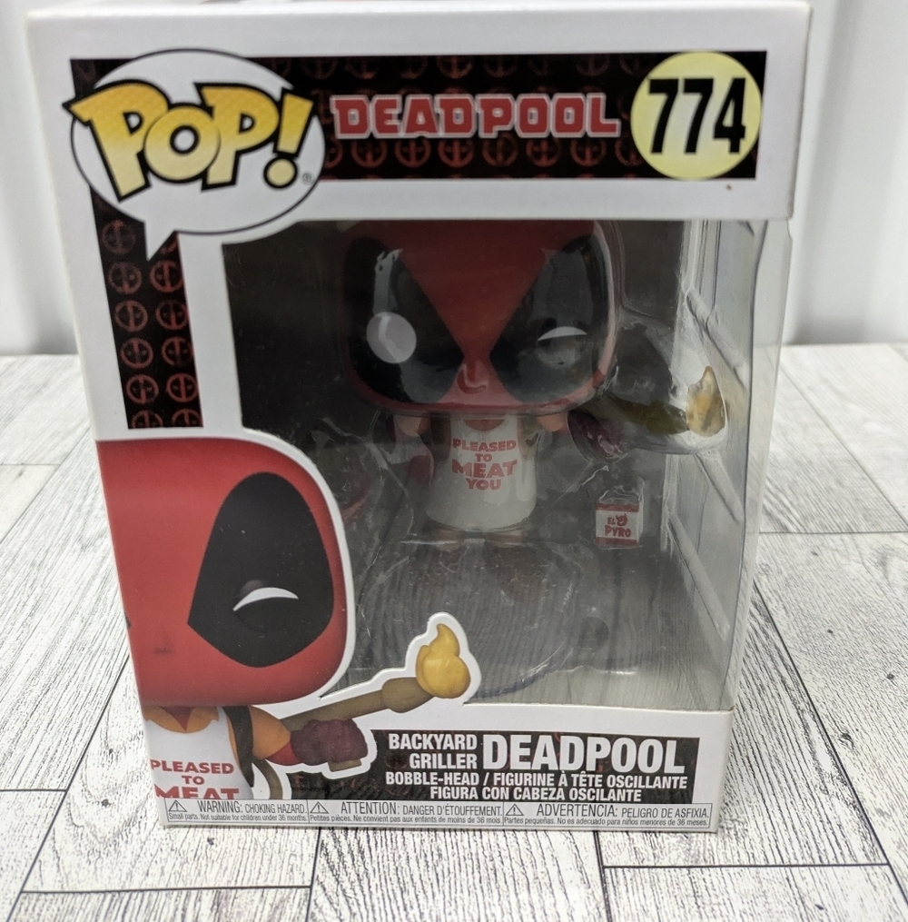 Funko Pop 774 Backyard Griller Deadpool Figure